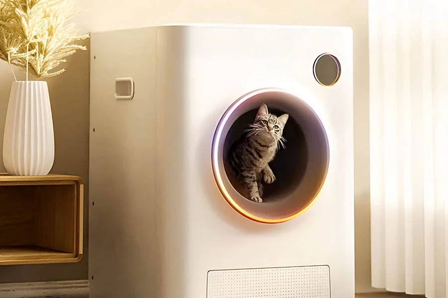cat self cleaning litter box